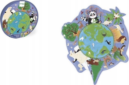 Picture of Teka Puzzle 45 konturowe Mapa ¶wiata