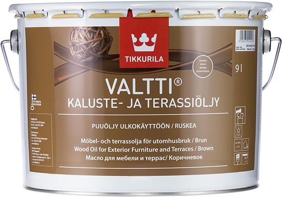 Picture of Tikkurila FURNITURE OIL VALTTI KALUSTE 9,0L BROWN