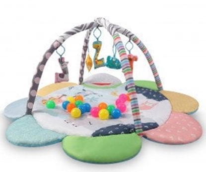 Attēls no TinyMini JL639-2A Mata edukacyjna 2w1 Kwiat Zoo