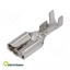 Attēls no Tip: flat; 6.3mm; 0.8mm; female; 1÷1.5mm2; crimped; for cable; brass