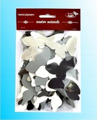 Изображение Titanum Motyle czarno-szaro-biae 52szt