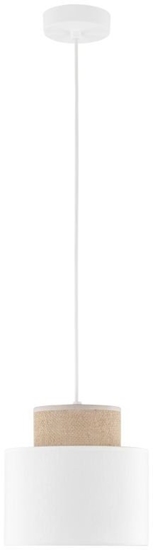 Изображение Lampa wiszca TKKRYWULT TK Lighting Duo 10078 lampa wiszca zwis 1x15W E27 juta/biaa