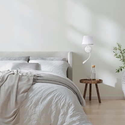 Attēls no Kinkiet TK Lighting TK Lighting Maja 10080 kinkiet lampa cienna 1x60W E27 1x6W G9 biay