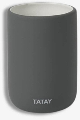 Picture of Toothbrush holder Soft ceramic anthracite grey 8411801239582