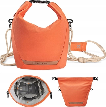 Picture of Torba Fotograficzna Crossbody Sling Na Aparat Kamer Telefon K&f 5l / Kf13.168 / Pomaraczowy