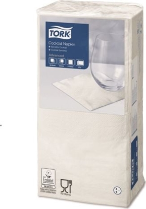 Picture of Tork Tork - Serwetki koktajlowe, 2-warstwowe, bind, advanced - Biae