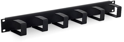 Изображение TRITON 19" vyvazovací panel 1U, 6x vyvazovací haek 70x40 mm. edá