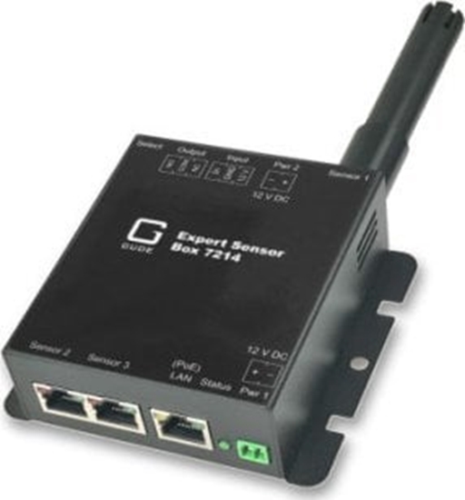 Изображение Triton GUDE 721413 Czujnik Expert LAN do monitorowania temperatury, wilgotnoci, cinienia powietrza i wej/wyj, PoE