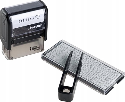 Изображение Trodat trodat 7 Sachen Stempel Typom, gr.11 schw + Kissen schw