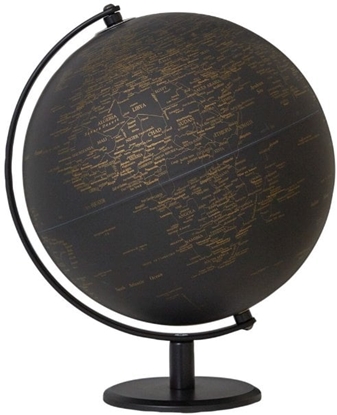 Изображение TROIKA Globus PLANET goldfarben, schwarz
