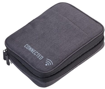 Изображение TROIKA Kabeltasche CONNECTED dunkelgrau