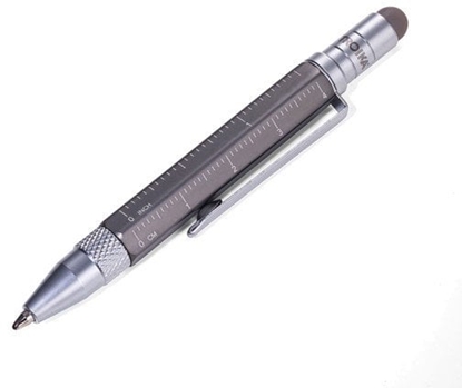 Picture of TROIKA Multitasking-Kugelschreiber LILIPUT TOOL PEN titan