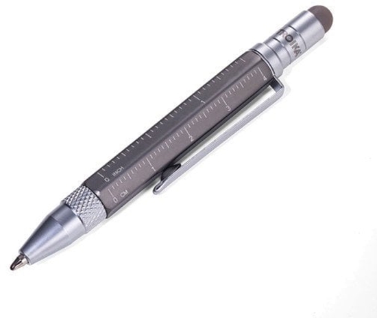 Picture of TROIKA Multitasking-Kugelschreiber LILIPUT TOOL PEN titan