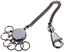 Изображение TROIKA Schlüsselanhänger PATENT CHAIN black chrome