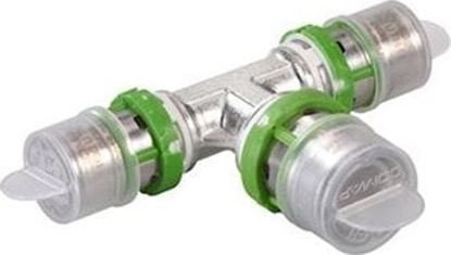 Picture of Trójnik redukcyjny zaprasowywany MultiSkin mosidz/cynowany 20x16x16