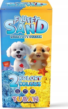 Attēls no TUBAN Piasek Fluffy - Zestaw niebieski i óty