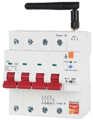Picture of TUYA imanusis jungiklis, 3P+N, Wi-Fi, RS485, 63A