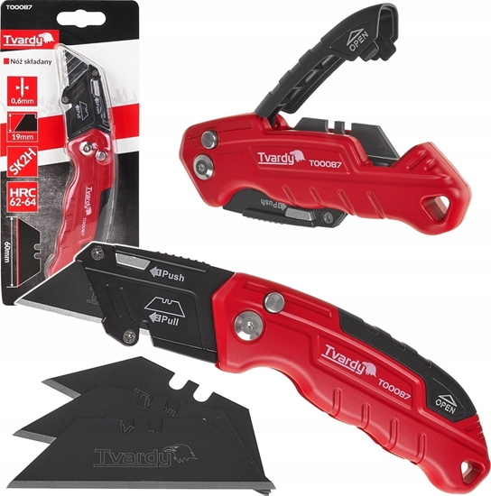 Picture of Tvardy Noyk skadany FASTFOLD z ostrzem trapezowym 60x19x0.6mm SK2H TVARDY (10/60)