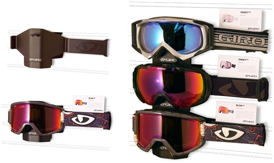 Picture of Uchwyt do ekspozycji gogli GIRO/BELL (system mocowania Space Wall) zestaw 6 szt czarny