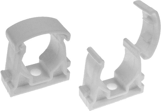 Изображение Uchwyt do rury AKS Zielonka U 28 111571 otwarty biay