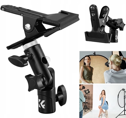 Picture of Uchwyt Klips Do Blendy Fotograficznej Parasolki 5/8" 3/8" 1/4" K&f Concept / Kf18.0014