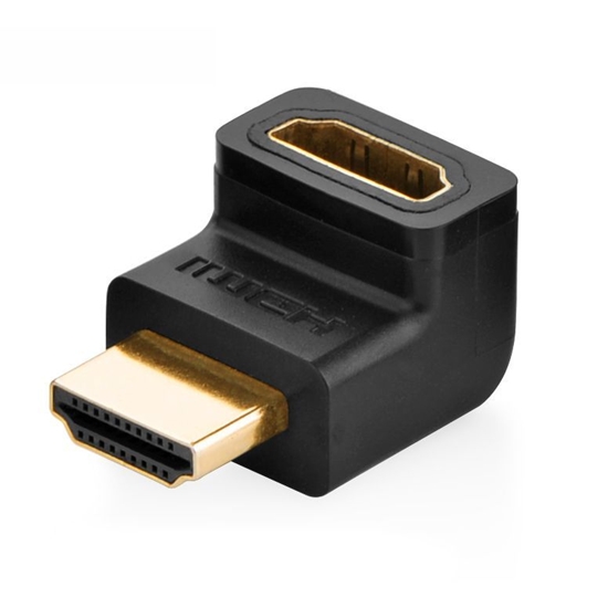 Picture of Ugreen HDMI (male) - HDMI (female) black adapter (HD112) Black