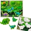 Изображение Ukadanka Drewniana Dinozaury Puzzle Ksztaty Plansza 12El