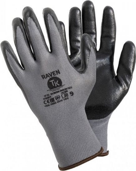 Picture of UN RKAWICE MONTERSKIE POLIESTER + NITRYL RAVEN, ROZMIAR 10 (12 PAR)
