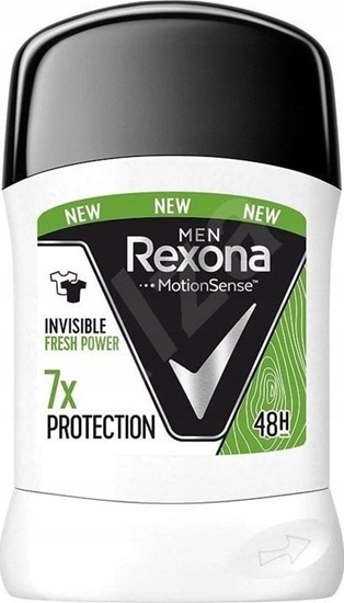 Picture of Unilever Rexona Motion Sense Men Dezodorant sztyft Invisible Fresh Power 48H 50ml