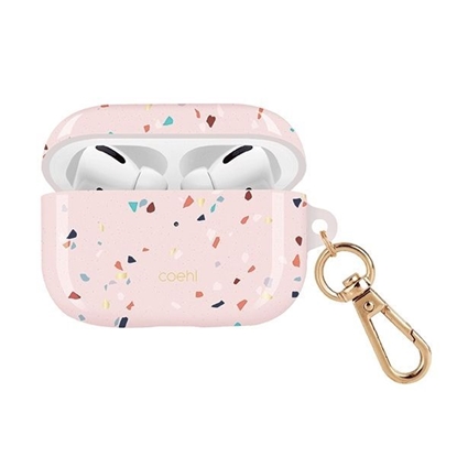 Attēls no UNIQ etui Coehl Terrazzo AirPods Pro różowy|blush 