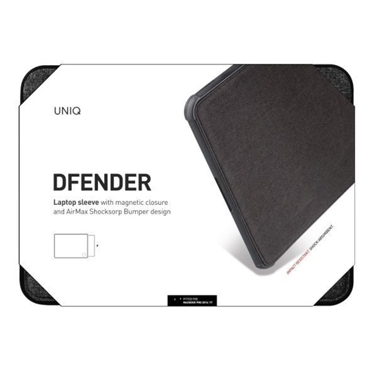 Picture of UNIQ etui Dfender laptop Sleeve 16" czarny|charcoa