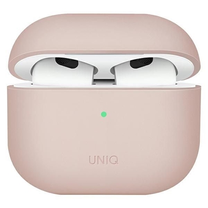 Изображение UNIQ etui Lino AirPods 3 gen. Silicone różowy|blus