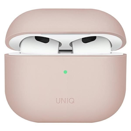 Изображение UNIQ etui Lino AirPods 3 gen. Silicone różowy|blus