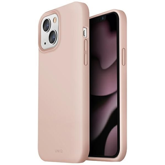 Изображение UNIQ etui Lino iPhone 13 6,1" różowy|blush pink