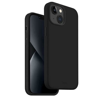 Attēls no UNIQ etui Lino iPhone 14 Plus 6,7" czarny|midnight