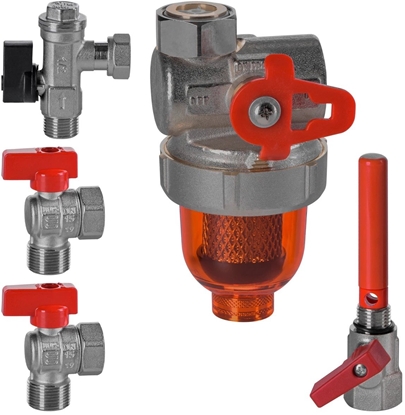 Attēls no Uniwersalny zestaw zaworów ktowych do kotów gazowych z separatorem magnetycznym T3 2x1/2 i 2x3/4