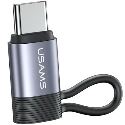 Picture of USAMS Adapter AU17 Lightning - USB-C 30W stalowy|a
