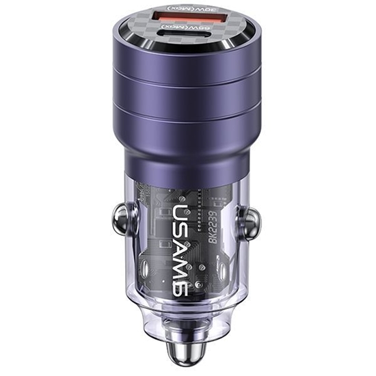 Picture of USAMS Ład. sam. C36 USB+USB-C 95W Fast Charge fiol