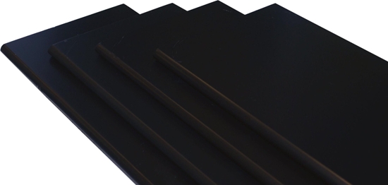 Picture of Usorteret Hylde M-design 40x20x1,5 cm. - sort M?l: L400xB200xH15 mm.B?reevne 15 kg.Farve: SortAfrundede hj?rnerMateriale: MDF plade med NC lakeret overfaldeLakeret p? alle 4 sider