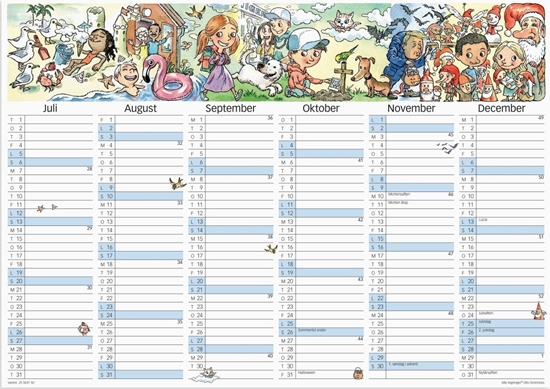 Изображение Vægkalender Otto Dickmeiss A3 2025