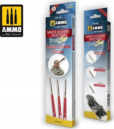 Attēls no Vallejo Ammo: Marta Kolinsky Selection Brush Set
