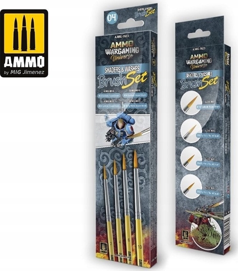 Picture of Vallejo Ammo: Wargaming Universe - Shaders & Washes Brush Set