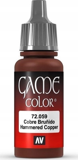 Picture of Vallejo Vallejo: 72.059 - Game Color - Metallic - Hammered Copper (18 ml)