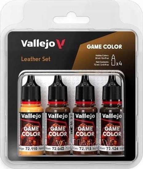 Изображение Vallejo Vallejo: 72.385 - Game Color - Leather Set 4 x (18 ml)