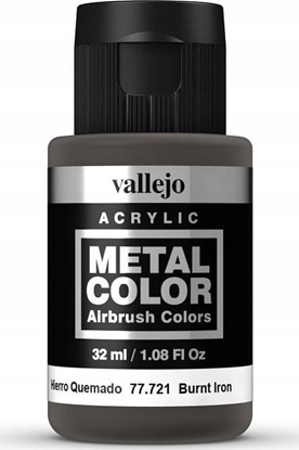 Attēls no Vallejo Vallejo: 77.721 - Metal Color - Burnt Iron (32 ml)