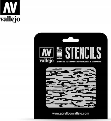 Picture of Vallejo Vallejo: ST-CAM004 - Stencils - Pixelated Modern Camo