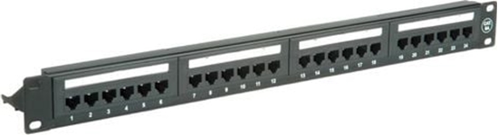 Picture of Value Cat.6A (Class EA) 19" Patch Panel, 24 Ports, UTP, black