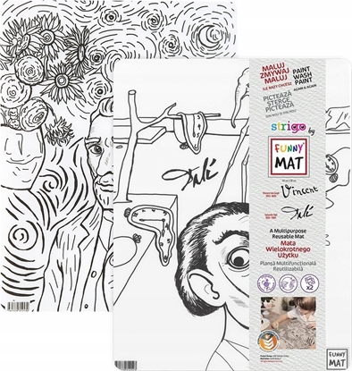 Picture of vidaXL Mata transparentna 2szt Van Gogh, Salvador Dali