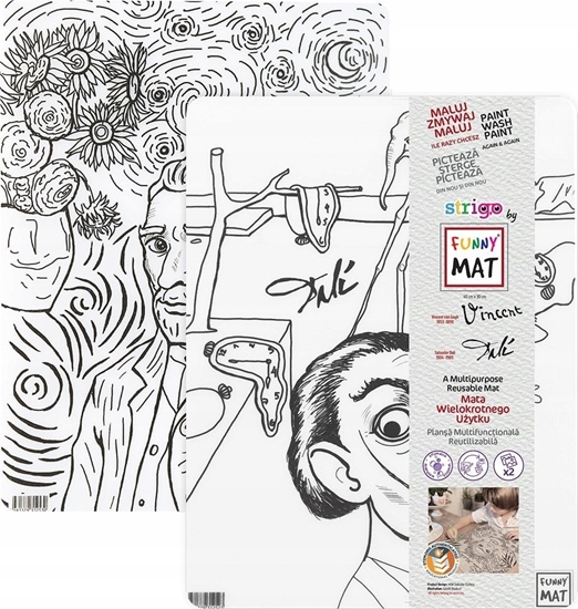 Picture of vidaXL Mata transparentna 2szt Van Gogh, Salvador Dali