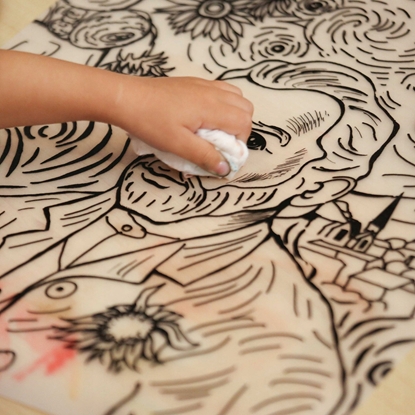 Picture of vidaXL Mata transparentna Vincent Van Gogh Funny Mat